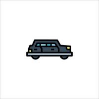 A black car icon on a white background vector