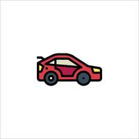 Car icon in a line style on a white background vector
