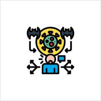 A person is holding a clock and a computer vector