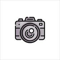 A camera icon on a white background vector
