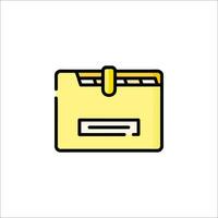 A folder icon on a white background vector