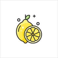 Lemon icon illustration vector