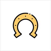 A horseshoe icon on a white background vector