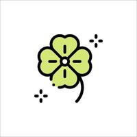 A four leaf clover icon on a white background vector