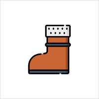 Winter boots icon isolated on white background vector