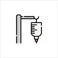 A medical droplet icon on a white background vector