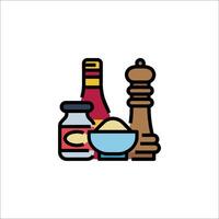 A food and spice icon on a white background vector