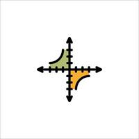 A cross with arrows pointing in different directions vector