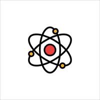 An atom symbol on a white background vector
