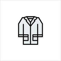 A coat icon on a white background vector