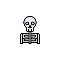 A skeleton icon on a white background vector