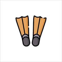Two pairs of boots on a white background vector