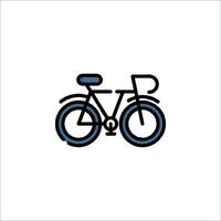 A bicycle icon on a white background vector