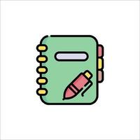Notebook icon illustration vector