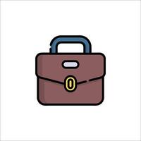 A briefcase icon on a white background vector