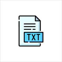 Text icon on white background vector