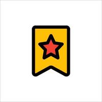 A yellow star on a white background vector