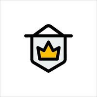 A crown icon on a white background vector