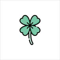 A four leaf clover icon on a white background vector