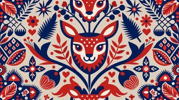 Decorative repeating pattern crafted for artistic textile and creative projects vector
