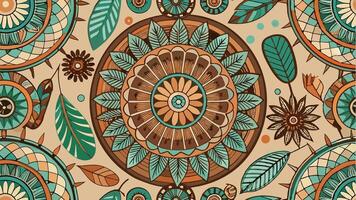 Trendy seamless design ideal for creating fabric wallpaper vector