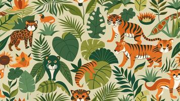 Trendy seamless design ideal creating unique fabric vector