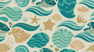abstract pattern with intricate shapes ideal for textile or decor designs. vector