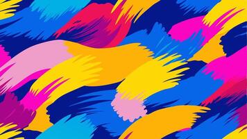 Bold and colorful abstract pattern with artistic elements for stylish textile designs. vector