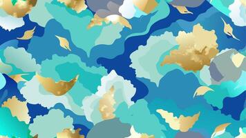 Stylish abstract pattern with intricate shapes ideal for textile or decor vector