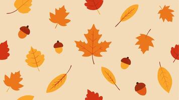 Beautiful autumn leaves pattern ideal for cozy seasonal textile and design projects vector