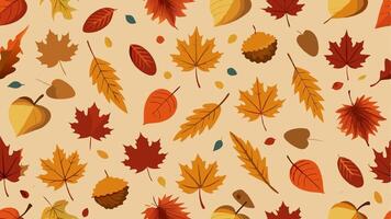 Stylish seamless autumn pattern ideal for decor, textiles, and seasonal design projects vector