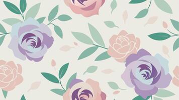 Illustration of an elegant floral pattern with a seamless nature-inspired design. vector