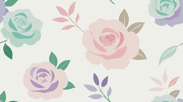 Illustration of an elegant floral pattern with a seamless design. vector