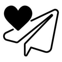 Message icon concept Happy Valentines Day vector