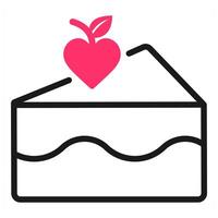 Happy Valentine Pastry icon concept vector