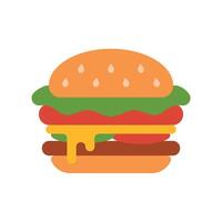 Hamburger Icon offers a rustic and handcrafted style, ideal for promoting gourmet or artisanal burgers. vector