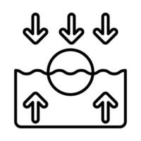 Float Line Icon Design vector