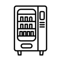 Vending machine Line Icon Design vector