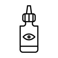 Eye Dropper Line Icon Design vector