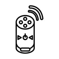 Bluetooth Speaker Line Icon Design vector