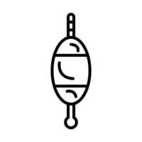 Bobber Line Icon Design vector