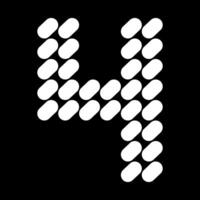 Design number 4. Made from a composition of natural stone or spots. vector