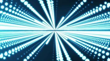 Abstract scene of futuristic cyber world, sci-fi grid, technology glowing surface, neon night scene, digital science background 4K , seamless loop video