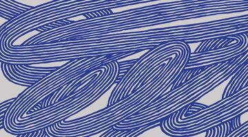Crafted hand drawn curvy brush line abstract pattern, Japanese, Ethnic folk inspired wood carving, engraving, basketry surface texture background, simple graphic for textile, carpet, vector