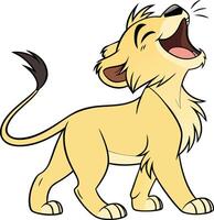 Lion Cub Joy vector