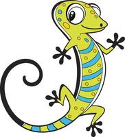 Happy Gecko colorful design vector
