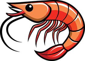 Cartoon Shrimp design vector