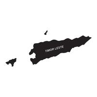Map of Timor Leste simple design vector
