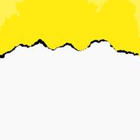 yellow white background torn paper horizontally divided in two vector