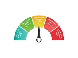 BMI Meter Body Mass Index Infographic in Gradient Color vector